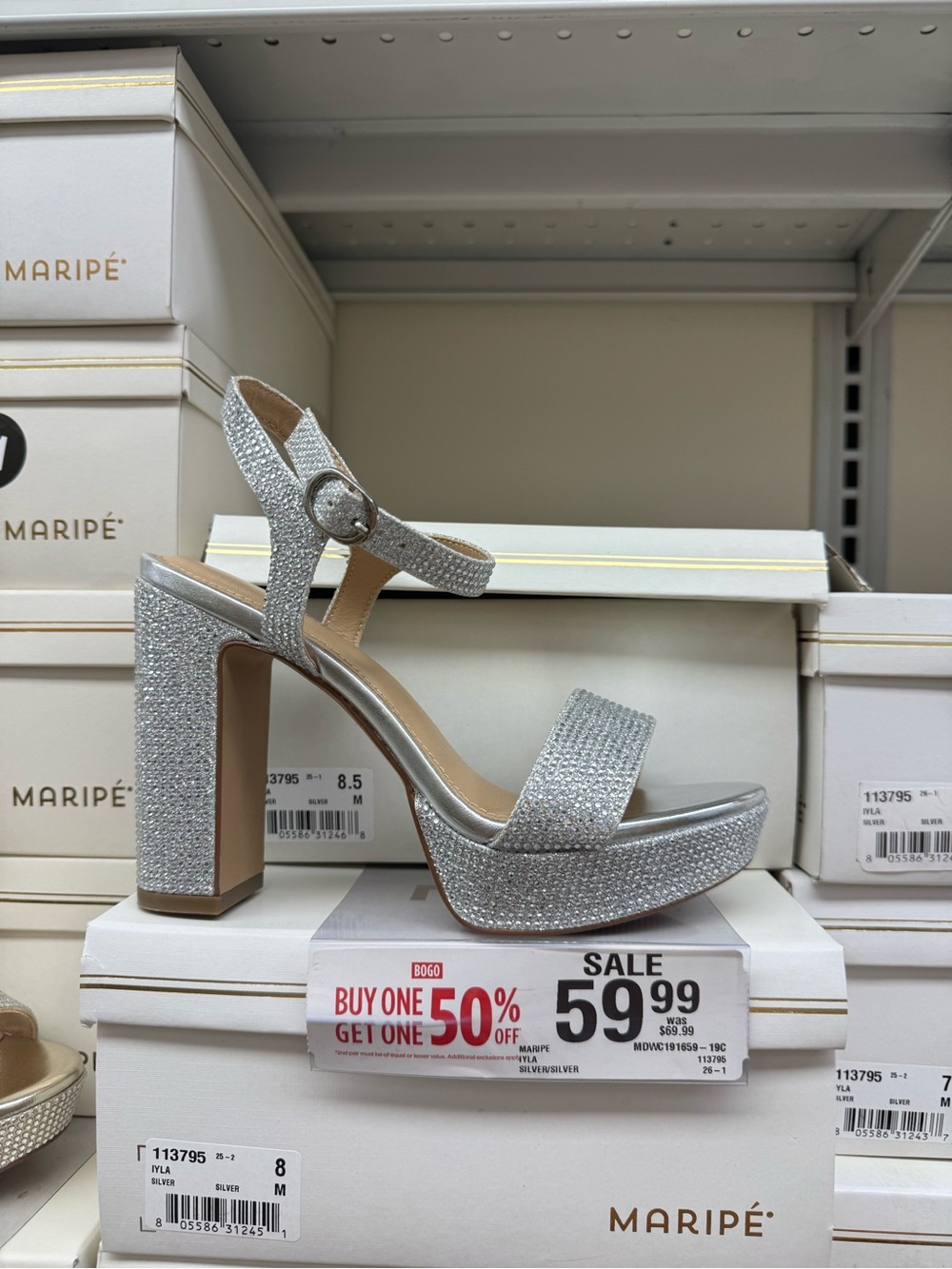 Maripe Iyla Women's Platform Sandal – Silver